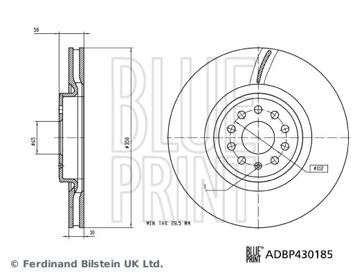 Blue Print Remschijven ADBP430185