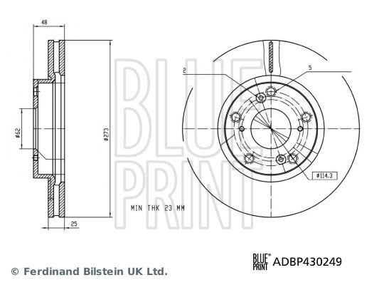 Remschijf Blue Print ADBP430249