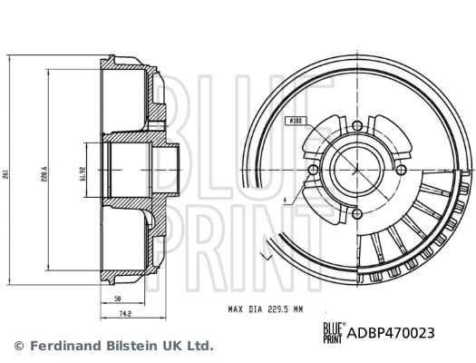 Blue Print Remtrommel ADBP470023