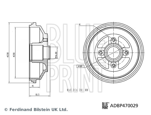 Blue Print Remtrommel ADBP470029