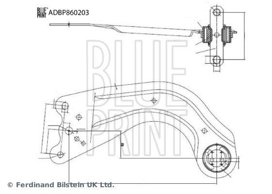 Draagarm Blue Print ADBP860203
