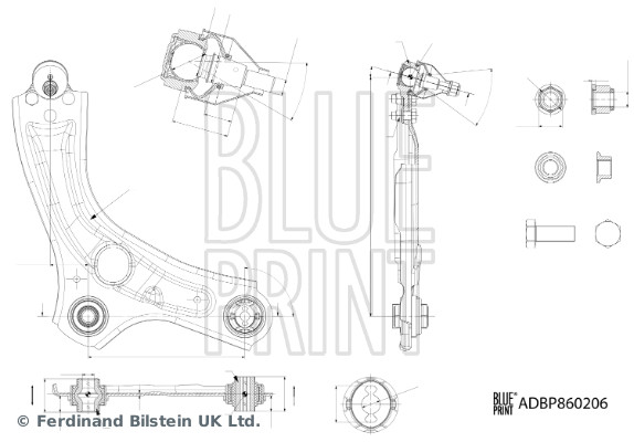 Draagarm Blue Print ADBP860206