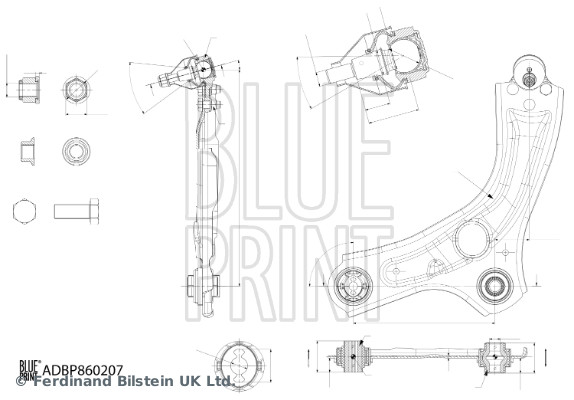 Draagarm Blue Print ADBP860207