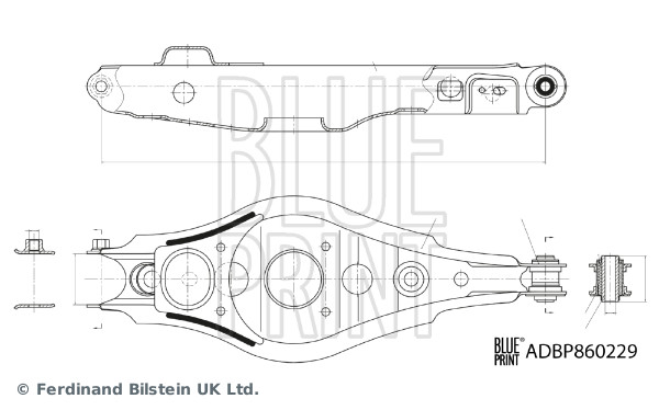 Draagarm, wielophanging Blue Print ADBP860229
