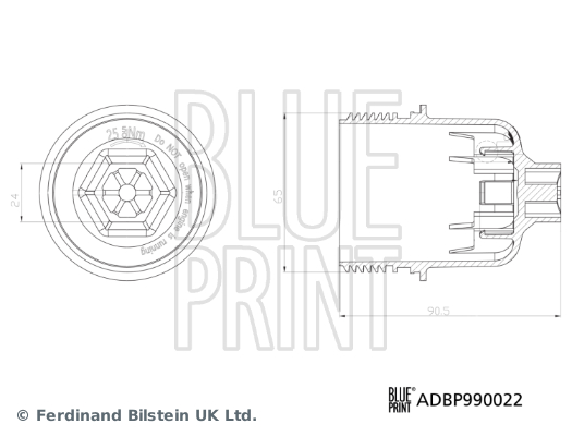 Blue Print Oliefilterhuis deksel ADBP990022