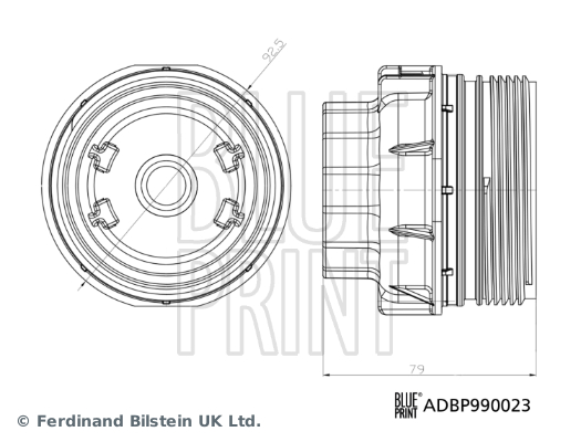 Blue Print Oliefilterhuis deksel ADBP990023