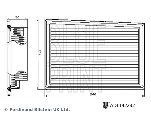 Blue Print Luchtfilter ADL142232