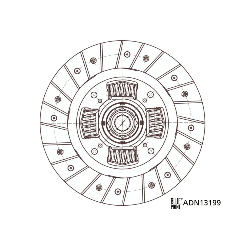 Frictieplaat Blue Print ADN13199