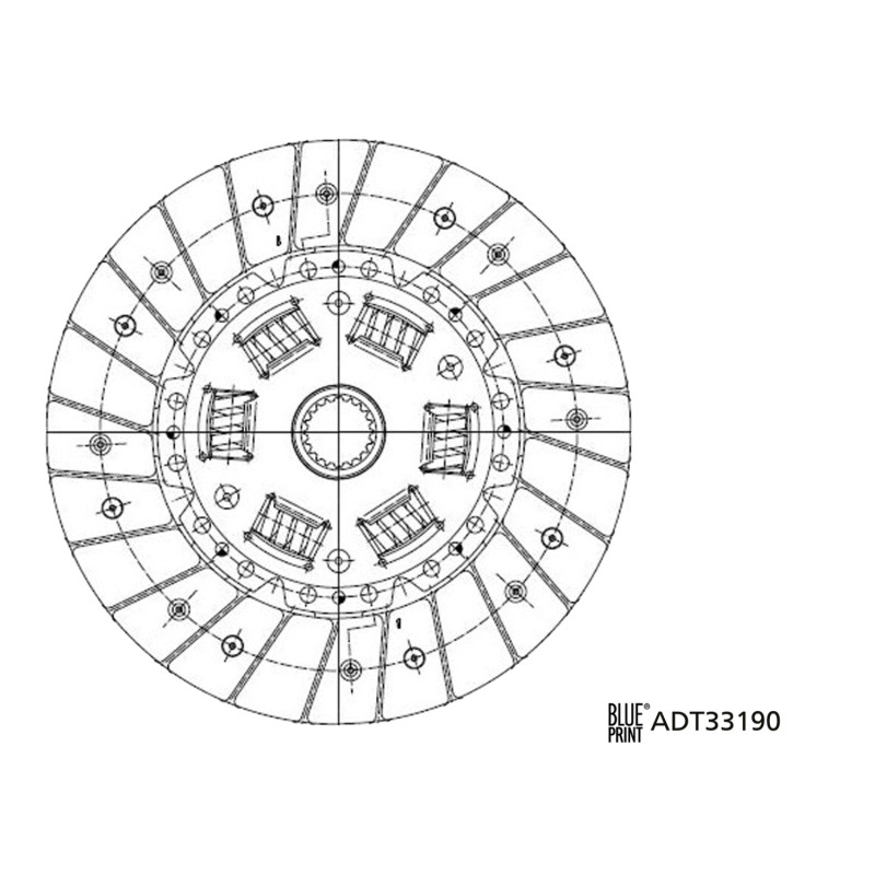 Frictieplaat Blue Print ADT33190