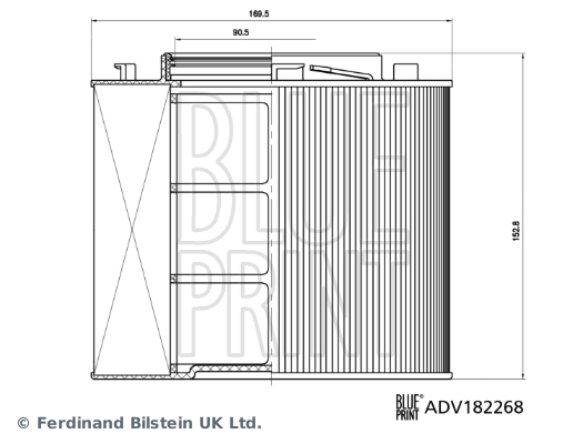 Blue Print Luchtfilter ADV182268