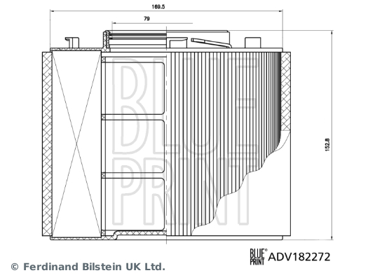 Blue Print Luchtfilter ADV182272