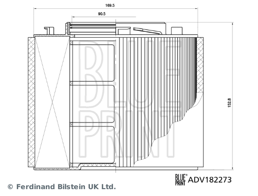 Blue Print Luchtfilter ADV182273