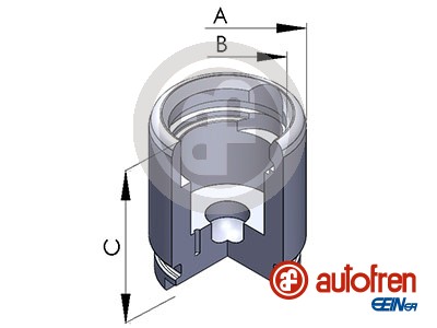 Remzadel/remklauw zuiger Autofren Seinsa D025258