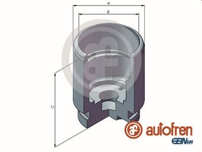 Remzadel/remklauw zuiger Autofren Seinsa D025293