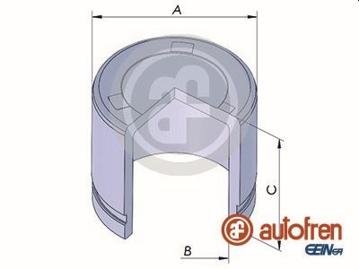 Remzadel/remklauw zuiger Autofren Seinsa D025322