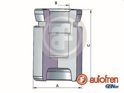 Remzadel/remklauw zuiger Autofren Seinsa D025333