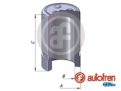 Remzadel/remklauw zuiger Autofren Seinsa D025343