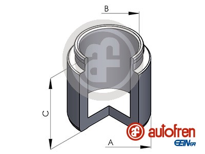 Remzadel/remklauw zuiger Autofren Seinsa D025359