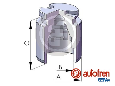 Remzadel/remklauw zuiger Autofren Seinsa D025380