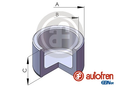 Remzadel/remklauw zuiger Autofren Seinsa D025475