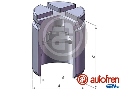 Remzadel/remklauw zuiger Autofren Seinsa D025529