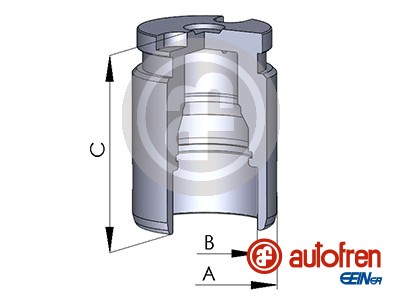 Remzadel/remklauw zuiger Autofren Seinsa D025545