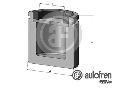 Remzadel/remklauw zuiger Autofren Seinsa D025573