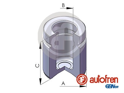 Remzadel/remklauw zuiger Autofren Seinsa D025575