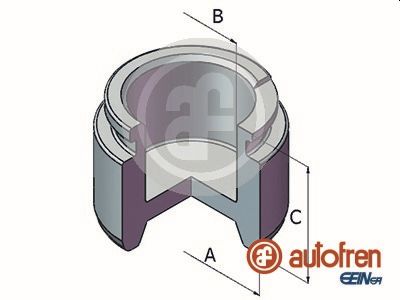 Remzadel/remklauw zuiger Autofren Seinsa D025586