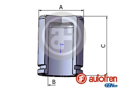 Remzadel/remklauw zuiger Autofren Seinsa D025657