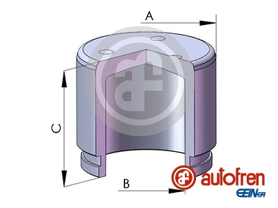 Remzadel/remklauw zuiger Autofren Seinsa D025835