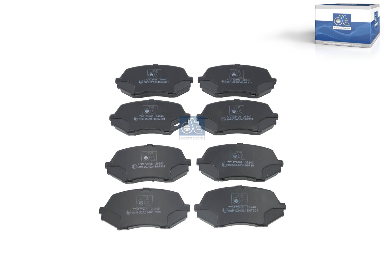 Dt Spare Parts Remblokkenset, schijfrem 18.00002