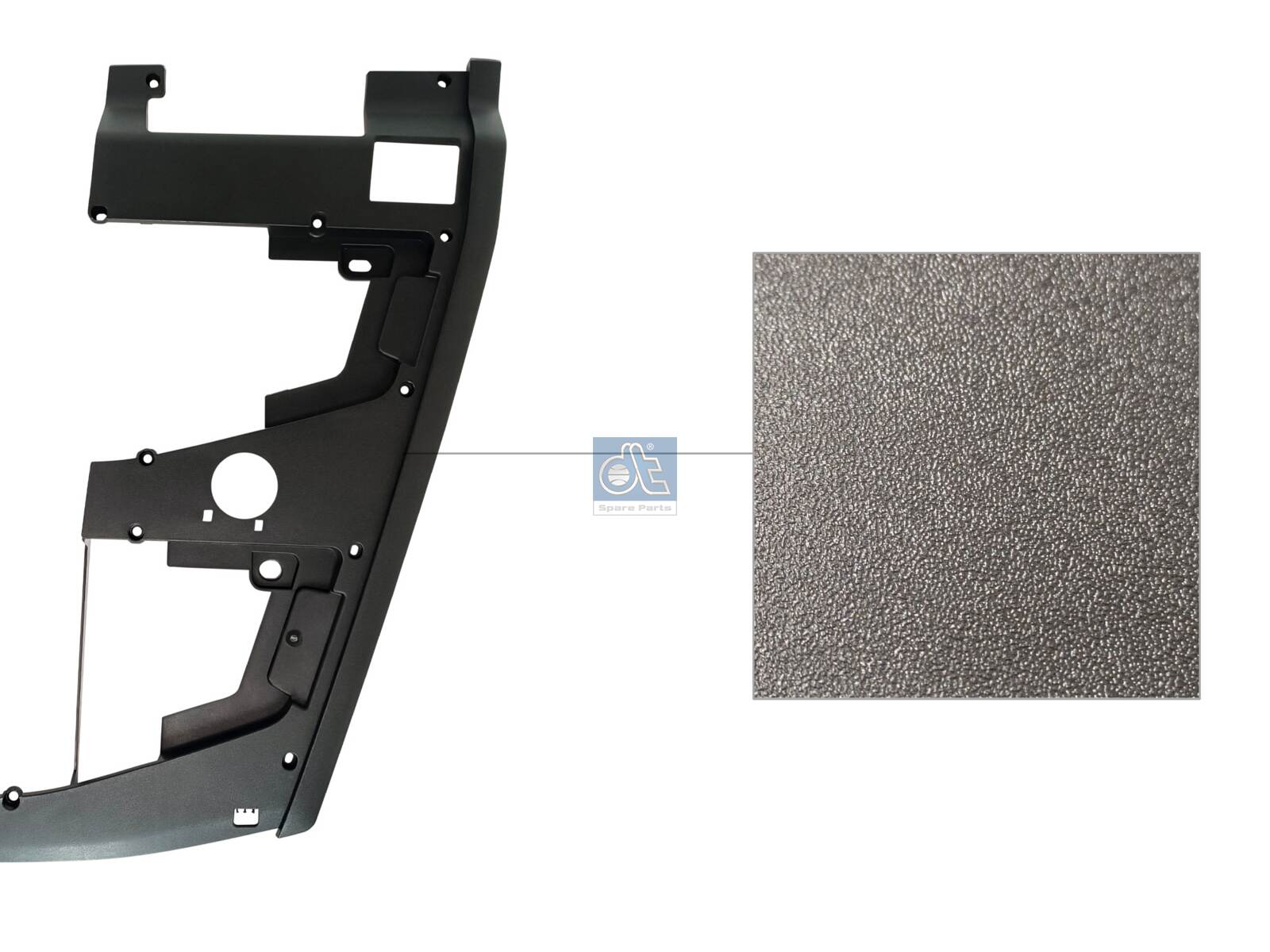 Dt Spare Parts Plaat, radiateurgrille 2.00389