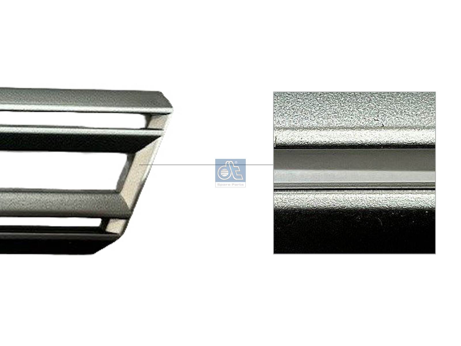 Dt Spare Parts Plaat, radiateurgrille 2.00520