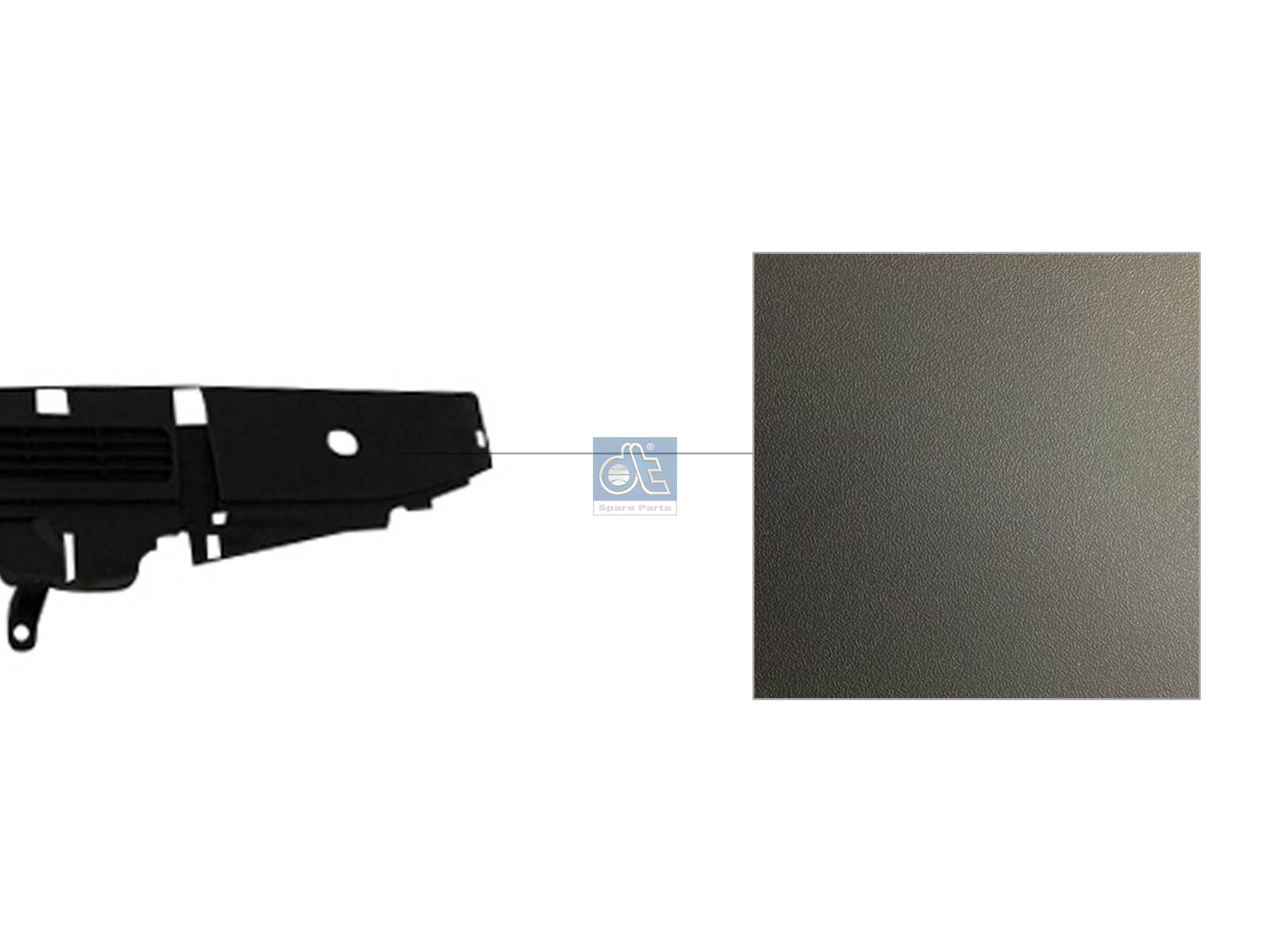Dt Spare Parts Plaat, radiateurgrille 2.71196