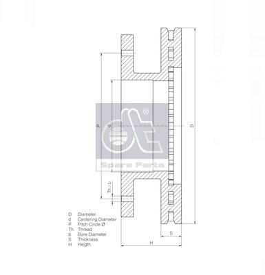 Dt Spare Parts Remschijven 10.14101