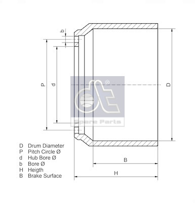 Dt Spare Parts Remtrommel 7.34134