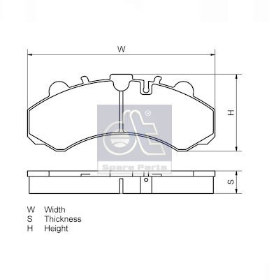 Dt Spare Parts Remblokset 6.95123