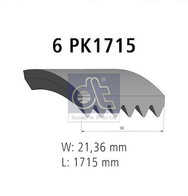 Dt Spare Parts Poly V-riem 11.12081