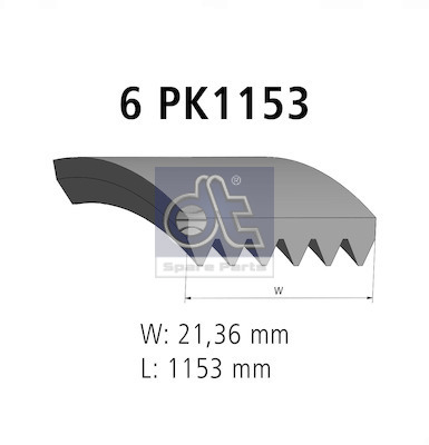 Dt Spare Parts Poly V-riem 12.15410