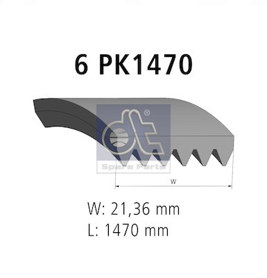 Dt Spare Parts Poly V-riem 12.15412