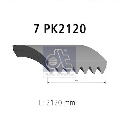 Dt Spare Parts Poly V-riem 14.16002