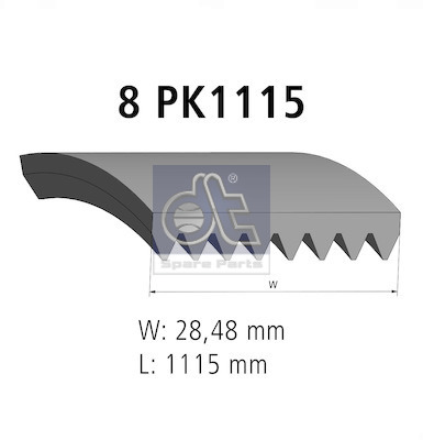 Dt Spare Parts Poly V-riem 2.15367