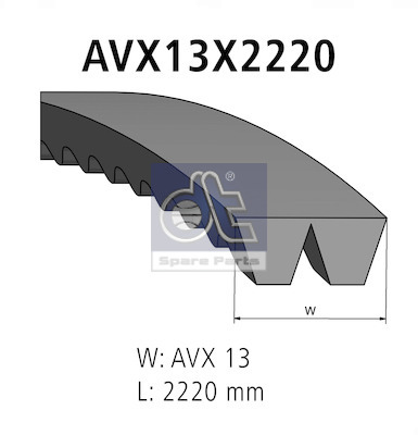 Dt Spare Parts Poly V-riemen kit 2.15377