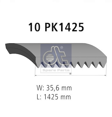 Dt Spare Parts Poly V-riem 2.15378