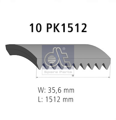 Dt Spare Parts Poly V-riem 2.15384