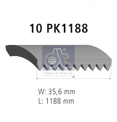 Dt Spare Parts Poly V-riem 2.15426