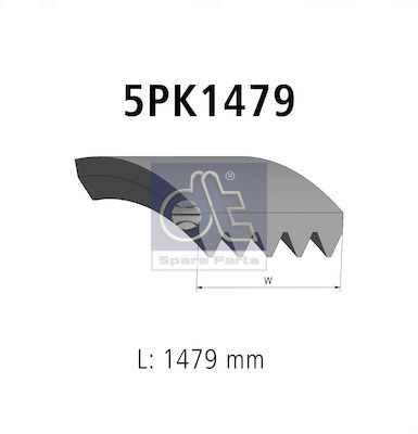 Dt Spare Parts Poly V-riem 2.15563