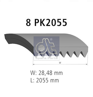 Dt Spare Parts Poly V-riem 2.21143