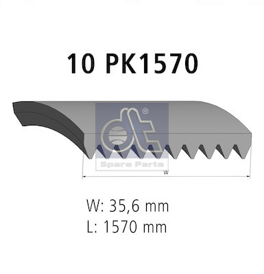 Dt Spare Parts Poly V-riem 2.21200